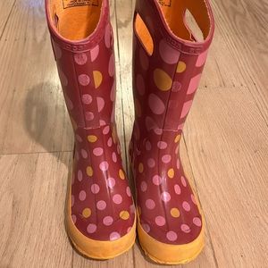 Girls Bogs rain boots size 1